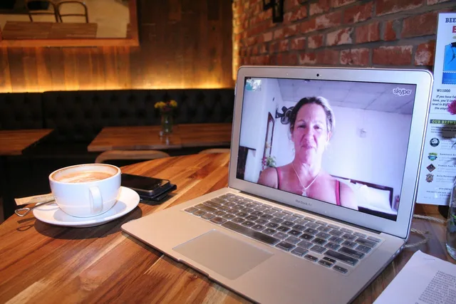 skype, woman, computer, laptop, home, internet, communication, female, adult, screen, notebook, office, talking, coffee, restaurant, macbook, desk, technology, conversation, skype, skype, skype, skype, skype, conversation. How buyers now vet appointment setting agencies