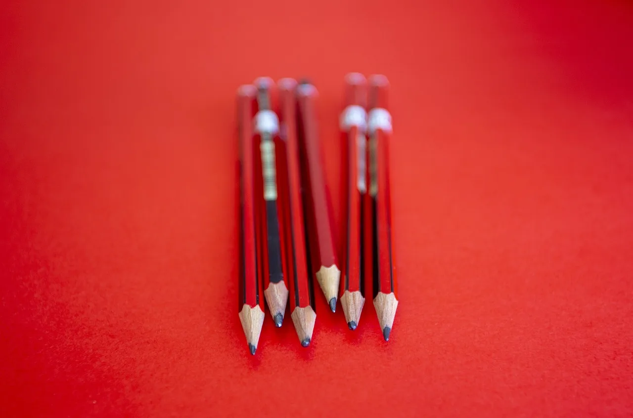 pencils, tool, lead, writing, drawing, red, graphite, implement, instrument, closeup, graphite, graphite, graphite, graphite, graphite