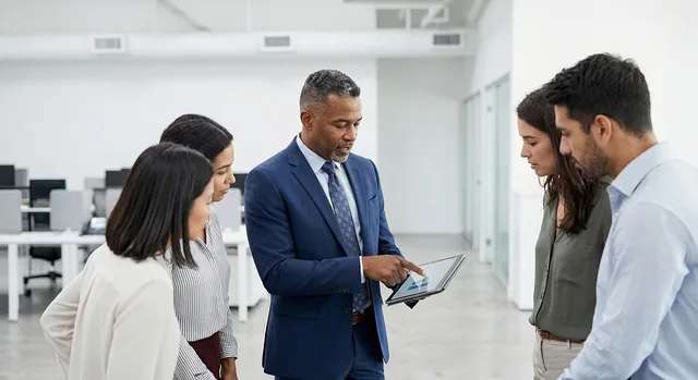 company, team, collaboration, office, meeting, technology, tablet, diverse, professionals, leadership, presentation, data, teamwork, modern, communication, strategy, innovation, group, workplace, accompaniment, ai generated. How appointment setting agencies define a target audience from one decision